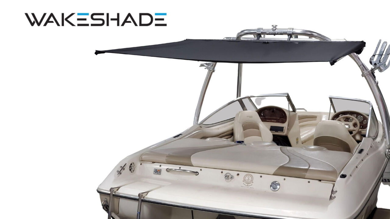 thumbnail image 2 of Used Bimini Top Canopy Cover For Wakeboard Tower - 52x60 Inches - Like New Condition 2 of 5